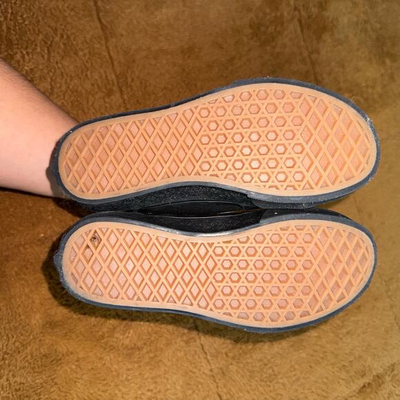 Vans Filmore Hi Zip Black Suede/Canvas Kids Sneakers - Size 2Y - Picture 4 of 8